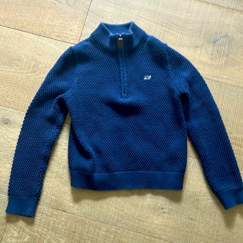 Boys vineyard Vines quarter zip sweater